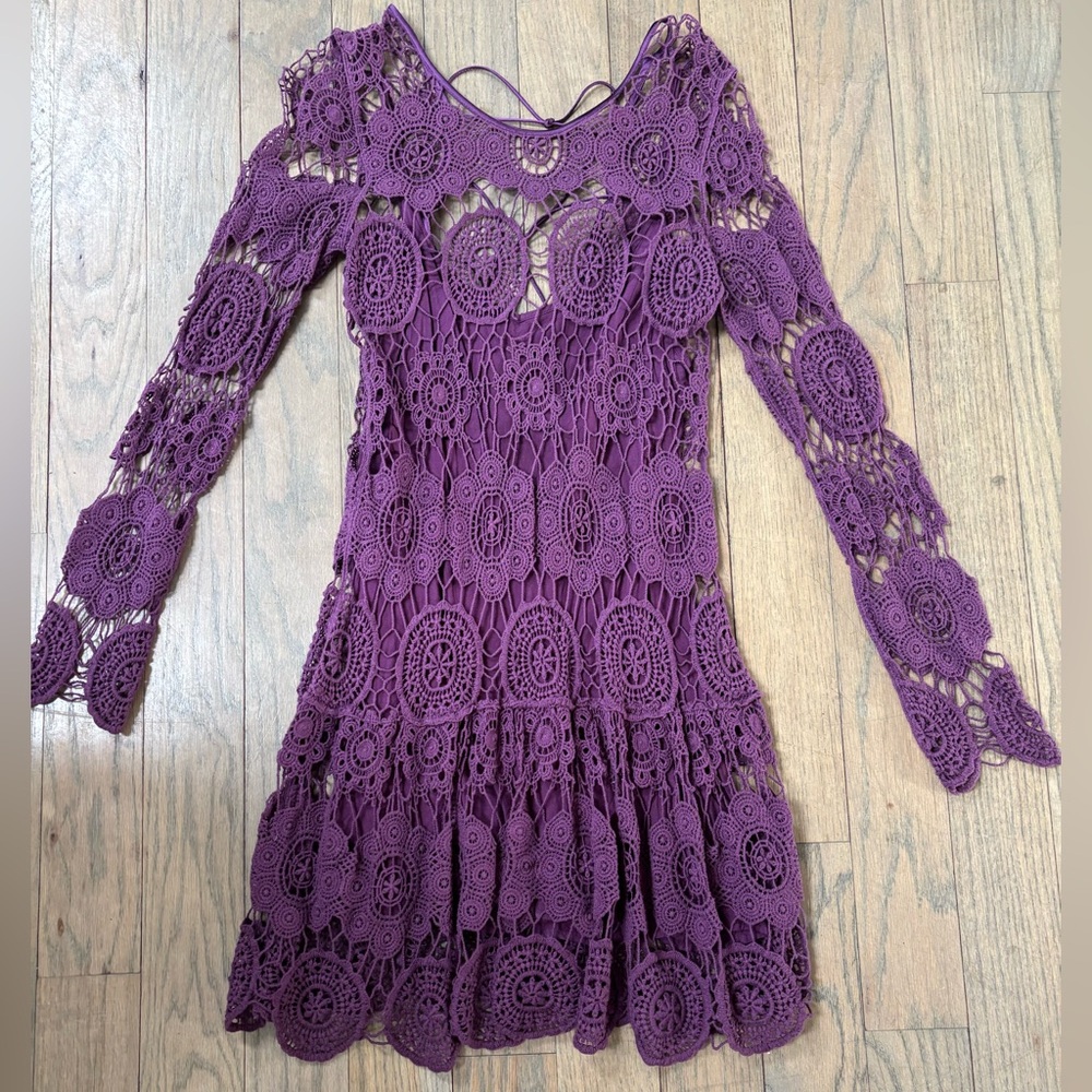 Free People Purple Boho Dress
